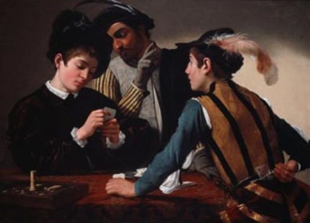 'I bari' di Caravaggio